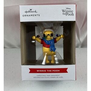Hallmark 2021 Disney Winnie The Pooh Bear Red Box Christmas Ornament